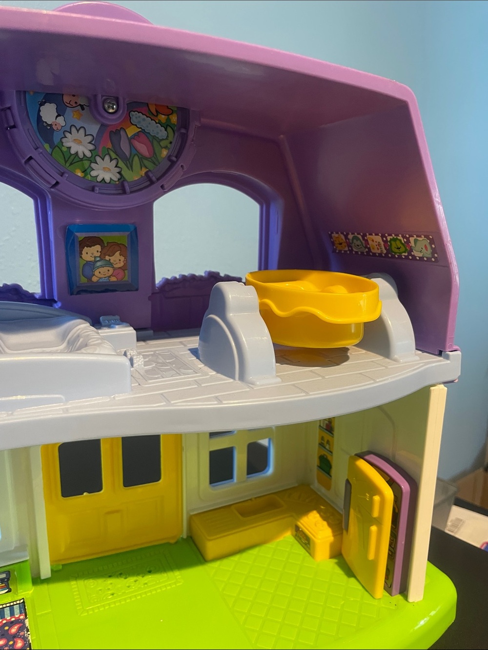 2008 Fisher Price House "Little People Happy Sounds Home" Purple-Tested WORKED - Picture 11 of 14